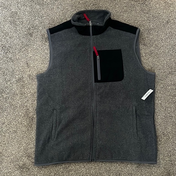 NWT Amazon Essentials Mens Fill Zip Polar Fleece Vest Size L - Picture 2 of 8